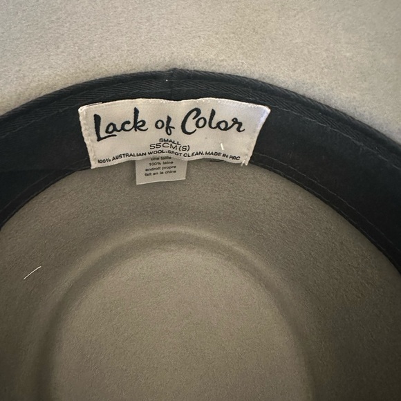 Lack of color rancher felt hat. Stone color. - Picture 4 of 4